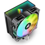 Sharkoon A40 RGB Refroidisseur CPU Noir, Connecteur de ventilateur PWM à 4 broches