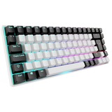 Sharkoon SKILLER SGK50 S3 RGB clavier gaming mécanique Blanc, Layout BE (AZERTY), Gateron Yellow, 75%, Hot-swappable