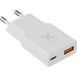 Xtorm 33W Go2 SlimLine chargeur Blanc, 1x USB-C, 1x USB-A