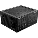 be quiet! DARK POWER 14 alimentation modulaire 1200 watt Noir, 2x 12V-2x6, 4x PCIe, 1200 W, 100 - 240 V, 1300 W, 50/60 Hz, 10 A, 5 A