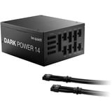 be quiet! DARK POWER 14 alimentation modulaire 1200 watt Noir, 2x 12V-2x6, 4x PCIe, 1200 W, 100 - 240 V, 1300 W, 50/60 Hz, 10 A, 5 A