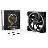 be quiet! Light Wings PWM ventilateur de boîtier RGB  Noir, 120 x 120 x 25 mm
