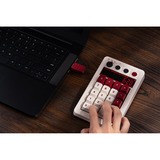 8BitDo Mechanical Numpad Fami Ed., Pavé numérique Blanc/Rouge