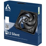 ARCTIC P12 Silent, Ventilateur de boîtier Noir