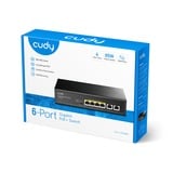 Cudy 6-Port Gigabit PoE+ Switch Noir