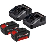 Einhell GE-CM 36/36 Li Batterie Noir, Rouge, Tondeuse à gazon Rouge/Noir, 36 cm, 2,5 cm, 7,5 cm, 400 m², 4 roue(s), Sans brosse