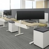 Ergotron TRACE Double, Support de moniteur Blanc