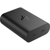 HP 65W GaN USB-C, Chargeur Noir