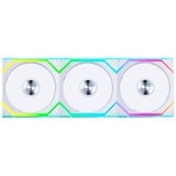 Lian Li UNI FAN SL120 Wireless, Ventilateur de boîtier Blanc, 3 pièces, connecteur de ventilateur PWM à 4 broches