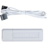 Lian Li UNI FAN SL120 Wireless, Ventilateur de boîtier Blanc, 3 pièces, connecteur de ventilateur PWM à 4 broches