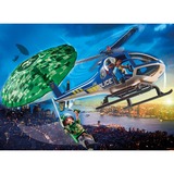 PLAYMOBIL City Action - Hélicoptère de police et parachutiste, Jouets de construction 70569