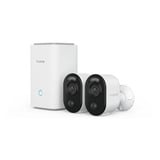 Reolink Home Hub1 avec 2x B350 et 1x panneau solaire 2 USB-C, Caméra de surveillance Blanc
