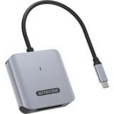 Sitecom USB-C CardReader CF Express type B, Lecteur de carte Gris/Noir