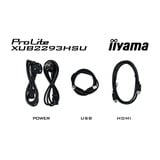 iiyama ProLite XUB2293HSU-B7 21.5" Moniteur Noir, 1x DisplayPort, 1x HDMI, 2x USB-A