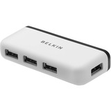 Belkin Hub de voyage à 4 ports, Hub USB Blanc/Noir