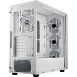 Cooler Master MasterBox 600 boîtier midi tower Blanc | 2x USB-A | 1x USB-C | RGB | Verre Trempé