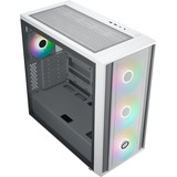 Cooler Master MasterBox 600 boîtier midi tower Blanc | 2x USB-A | 1x USB-C | RGB | Verre Trempé
