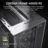 Corsair FRAME 4000D RS boîtier midi tower Blanc | 2x USB-A | 1x USB-C | Verre Trempé