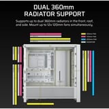 Corsair FRAME 4000D RS boîtier midi tower Blanc | 2x USB-A | 1x USB-C | Verre Trempé