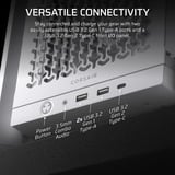 Corsair FRAME 4000D RS boîtier midi tower Blanc | 2x USB-A | 1x USB-C | Verre Trempé