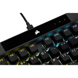 Corsair K70 RGB PRO, clavier gaming Noir, Layout États-Unis, Cherry MX RGB Brown, LED RGB, PBT double-shot