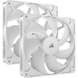 Corsair RS140 PWM, Ventilateur de boîtier Blanc, 2 pièces, connecteur de ventilateur PWM à 4 broches
