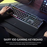 Corsair SKIFF 100 RGB clavier gaming Noir, Layout BE (AZERTY), Membrane, 100%