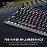 Corsair SKIFF 100 RGB clavier gaming Noir, Layout BE (AZERTY), Membrane, 100%
