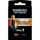 Duracell Piles alcalines AAA Optimum, Batterie 4 pièces