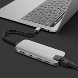 Hyper SLIM 8-en-1 USB-C, Hub USB Argent