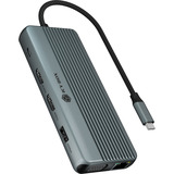 ICY BOX IB-DK4062-CPD 12-en-1, Station d'accueil Aluminium