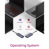 ICY BOX IB-DK4062-CPD 12-en-1, Station d'accueil Aluminium