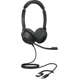 Jabra Evolve2 30 SE, MS casque on-ear Noir, USB-C, USB-A, Stéréo