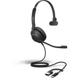 Jabra Evolve2 30 SE, MS casque on-ear Noir, USB-C, USB-A, Stéréo