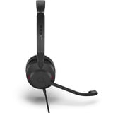 Jabra Evolve2 30 SE, MS casque on-ear Noir, USB-C, USB-A, Stéréo