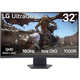 LG UltraGear 32GS60QC-B 31.5" Moniteur gaming incurvé  Noir, 2x HDMI, 1x DisplayPort