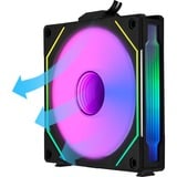 Lian Li UNI FAN SL-INFINITY 120 Reverse Blade ventilateur de boîtier RGB  Noir, 120 x 122 x 25 mm, PWM