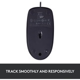 Logitech B100 Optical USB Mouse, Souris Noir, Ambidextre, Optique, USB Type-A, 800 DPI, Noir