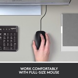 Logitech B100, Souris Noir, 800 dpi