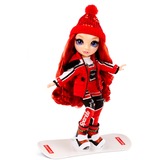 MGA Entertainment Rainbow High - Vacances d'hiver Ruby Anderson, Poupée Rouge