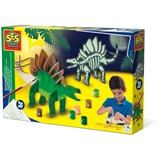 SES Creative Dinosaure en bois qui brille dans le noir, Bricolage