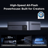 UGREEN NASync DXP480T Plus Gris, Wi-Fi, 1x 10GbE, HDMI, Thunderbolt 4