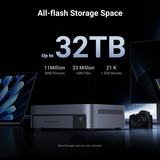 UGREEN Ugreen NASync DXP480T Plus Gris