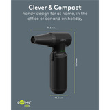 goobay Goobay Air Duster Advanced, black, Souffleur Noir