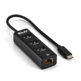 Club 3D USB-C 5 Gbps vers 3 ports USB Type-A + Gigabit Ethernet, Adaptateur Noir, 3x USB-A 5 Gbps, RJ-45 Gigabit