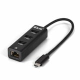 Club 3D USB-C 5 Gbps vers 3 ports USB Type-A + Gigabit Ethernet, Adaptateur Noir, 3x USB-A 5 Gbps, RJ-45 Gigabit