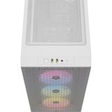 Corsair 3000D Airflow RGB boîtier midi tower Blanc | 2x USB-A | RGB | Verre Trempé