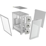 Corsair 3000D Airflow RGB boîtier midi tower Blanc | 2x USB-A | RGB | Verre Trempé