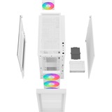 DeepCool CH560 boîtier midi tower Blanc | 1x USB-A | 1x USB-C | RGB | Verre Trempé