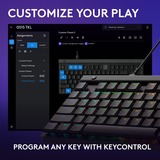 Logitech clavier gaming Noir, Layout États-Unis, GL Tactile